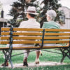 old people on a bench